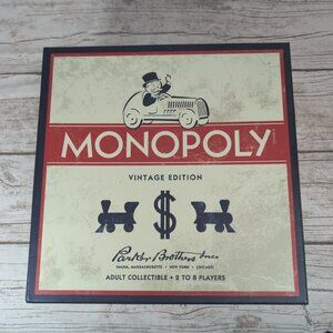 Monopoly Vintage Edition from Restoration Hardware Wooden Game Board RARE